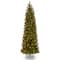 7.5 ft. Pre-lit Feel Real® Hinged Down Swept Douglas Fir Pencil Artificial Christmas Tree, Clear Lights